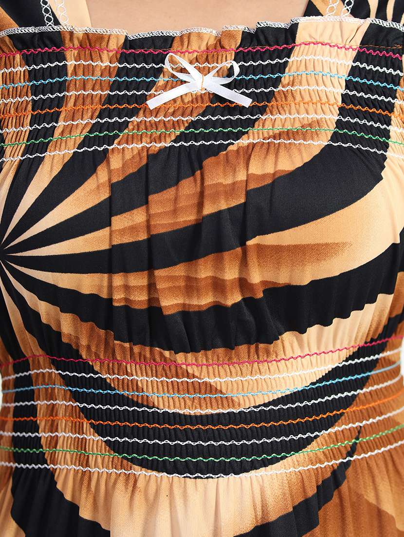 women printed short sleeve nighty - 22140944 -  Standard Image - 5