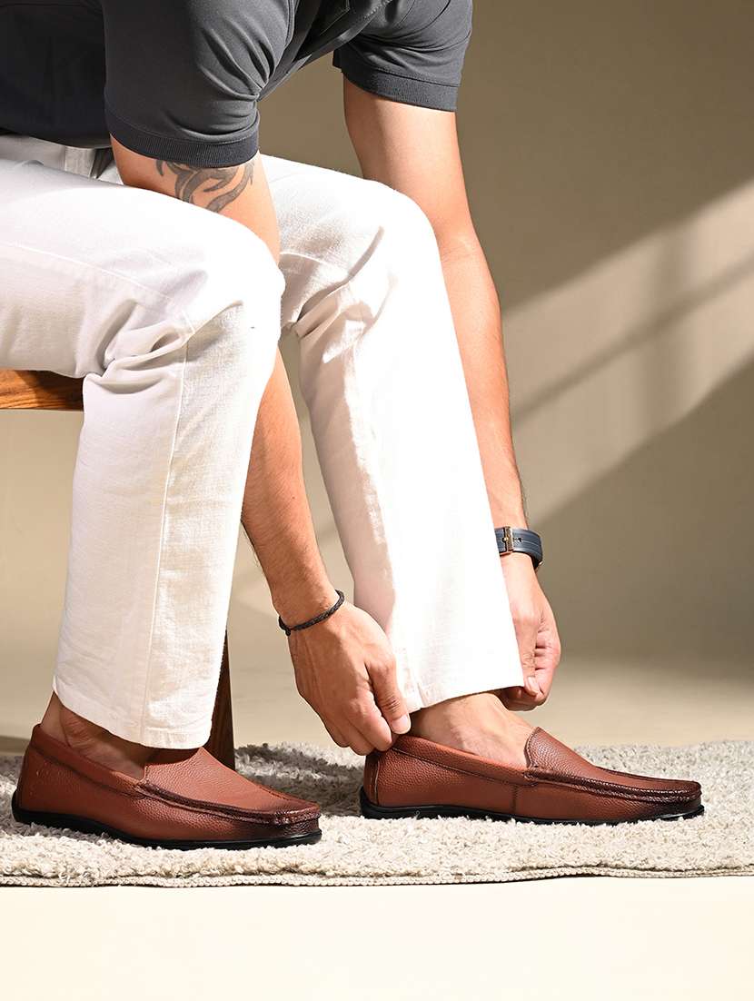 men tan slip on loafer - 22141055 -  Standard Image - 5