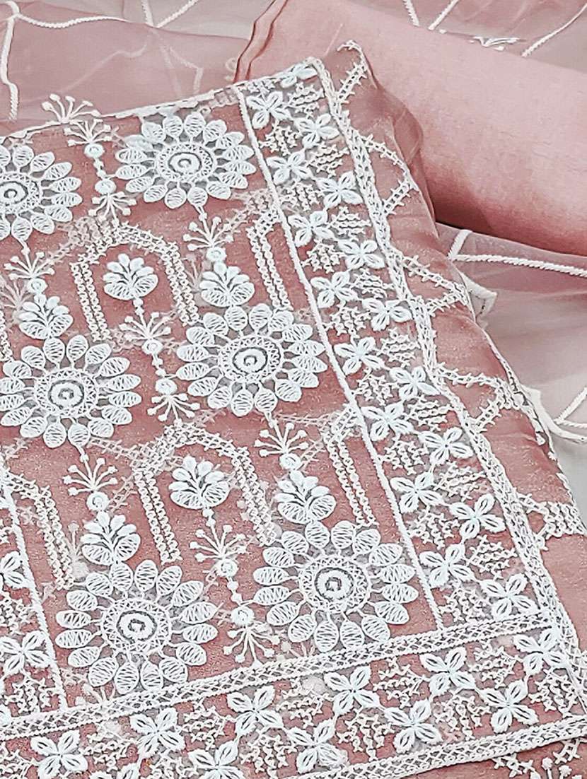 women solid with work unstitched suit set - 22141162 -  Standard Image - 3