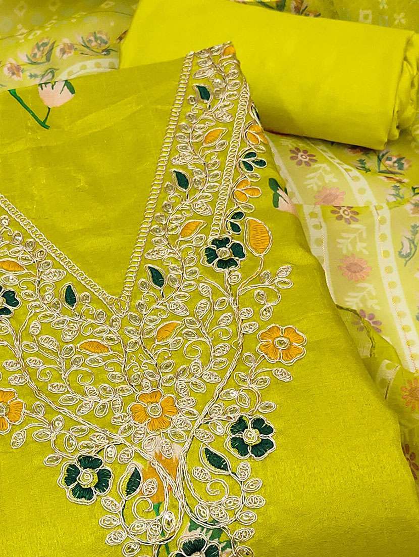 women floral printed unstitched suit set - 22141171 -  Standard Image - 3