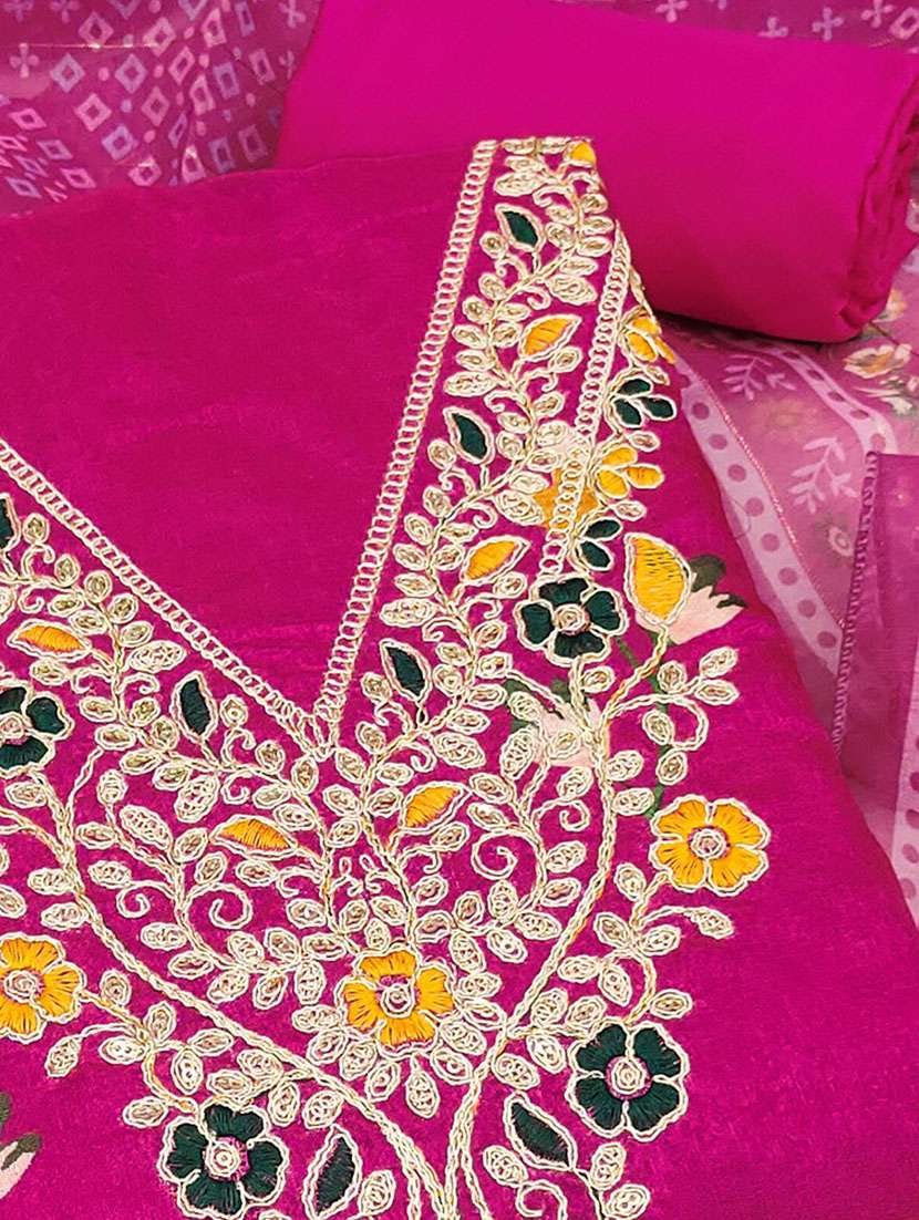 women floral printed unstitched suit set - 22141172 -  Standard Image - 3