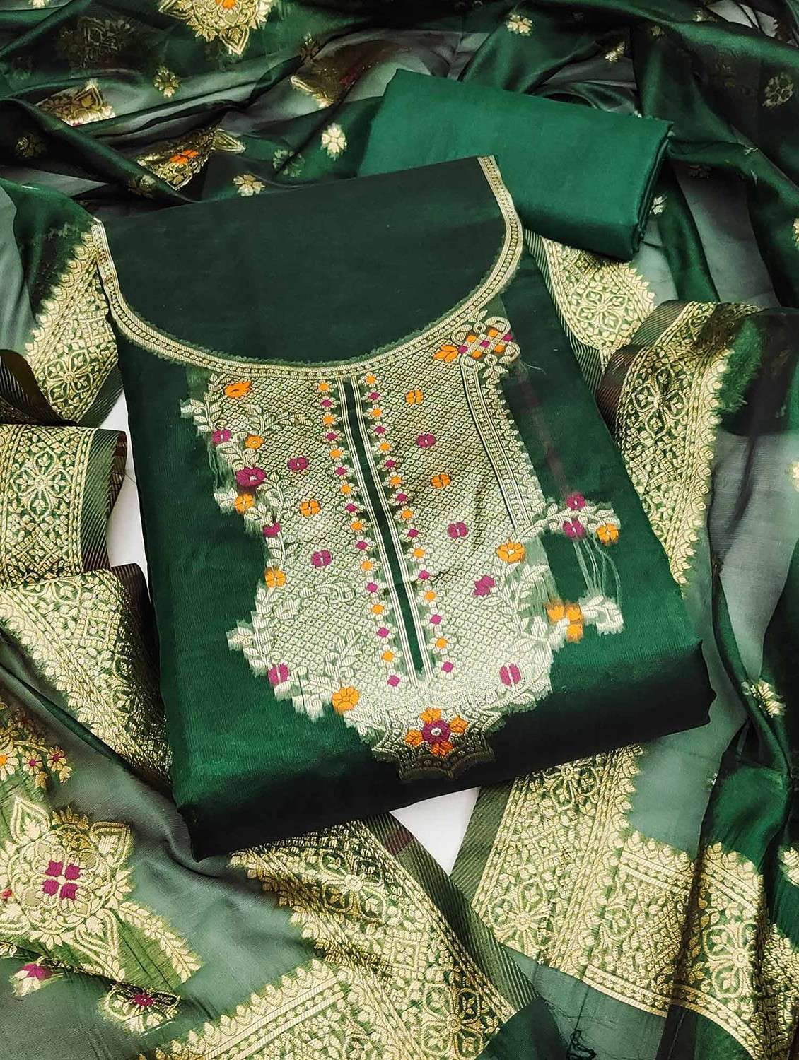 women self design unstitched suit set - 22141179 -  Zoom Image - 0