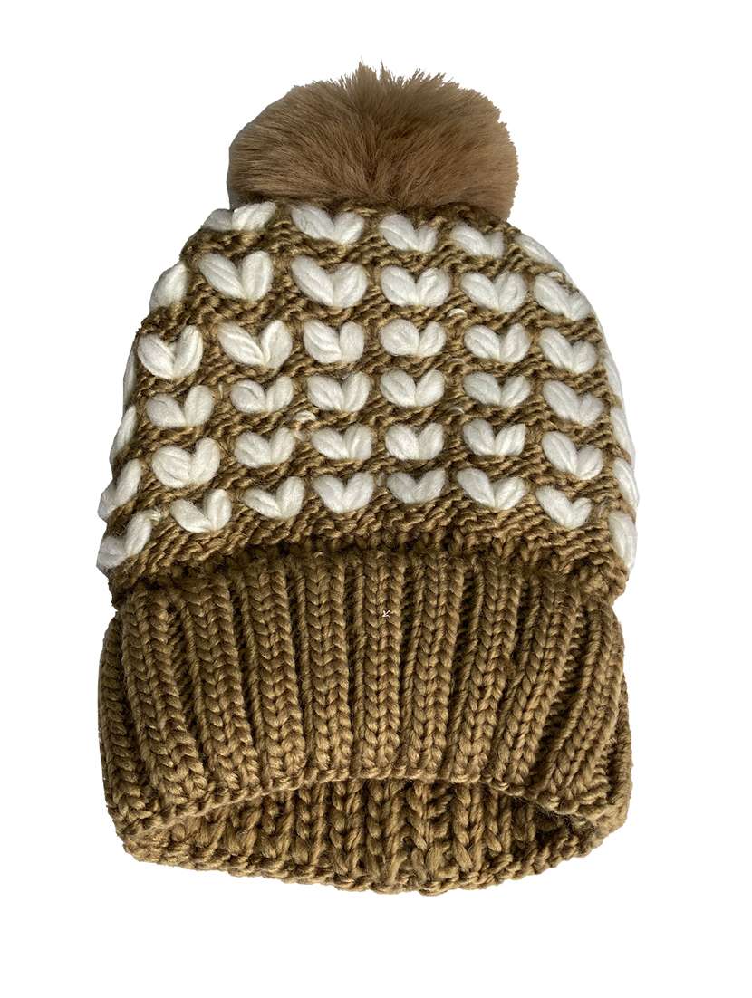 women self design winter cap - 22141266 -  Standard Image - 3