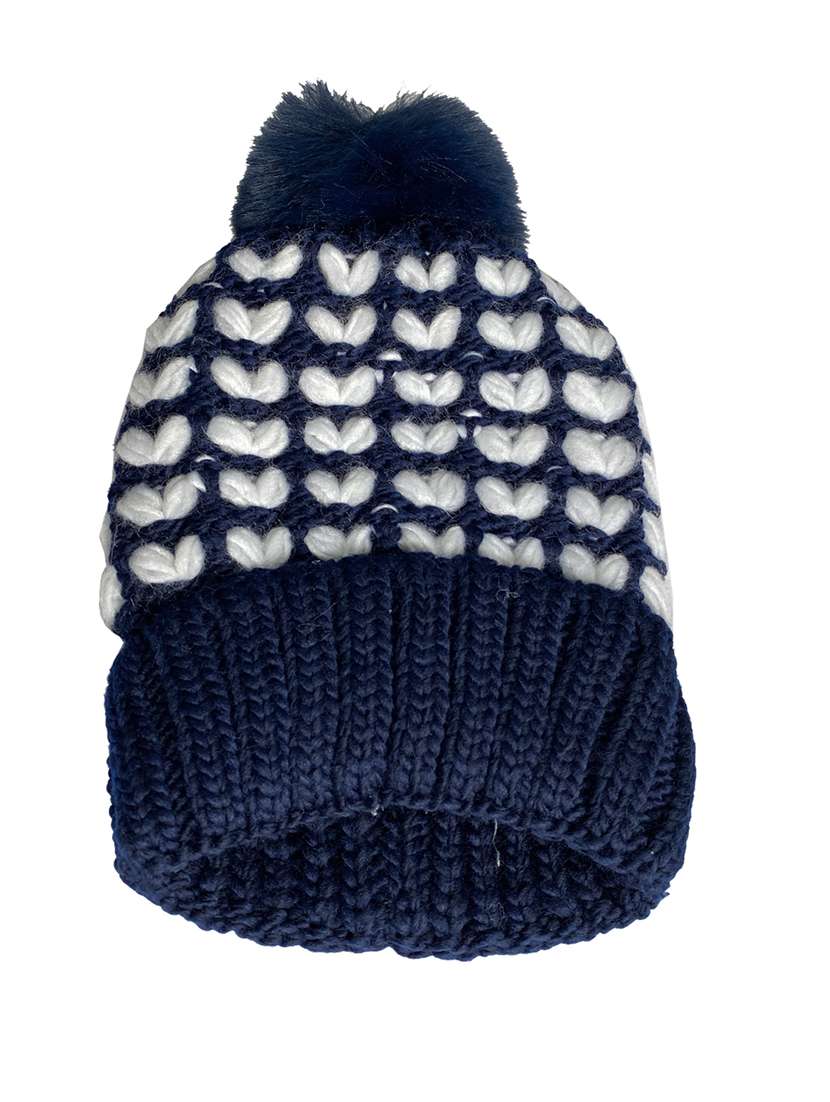 women self design winter cap - 22141268 -  Standard Image - 3
