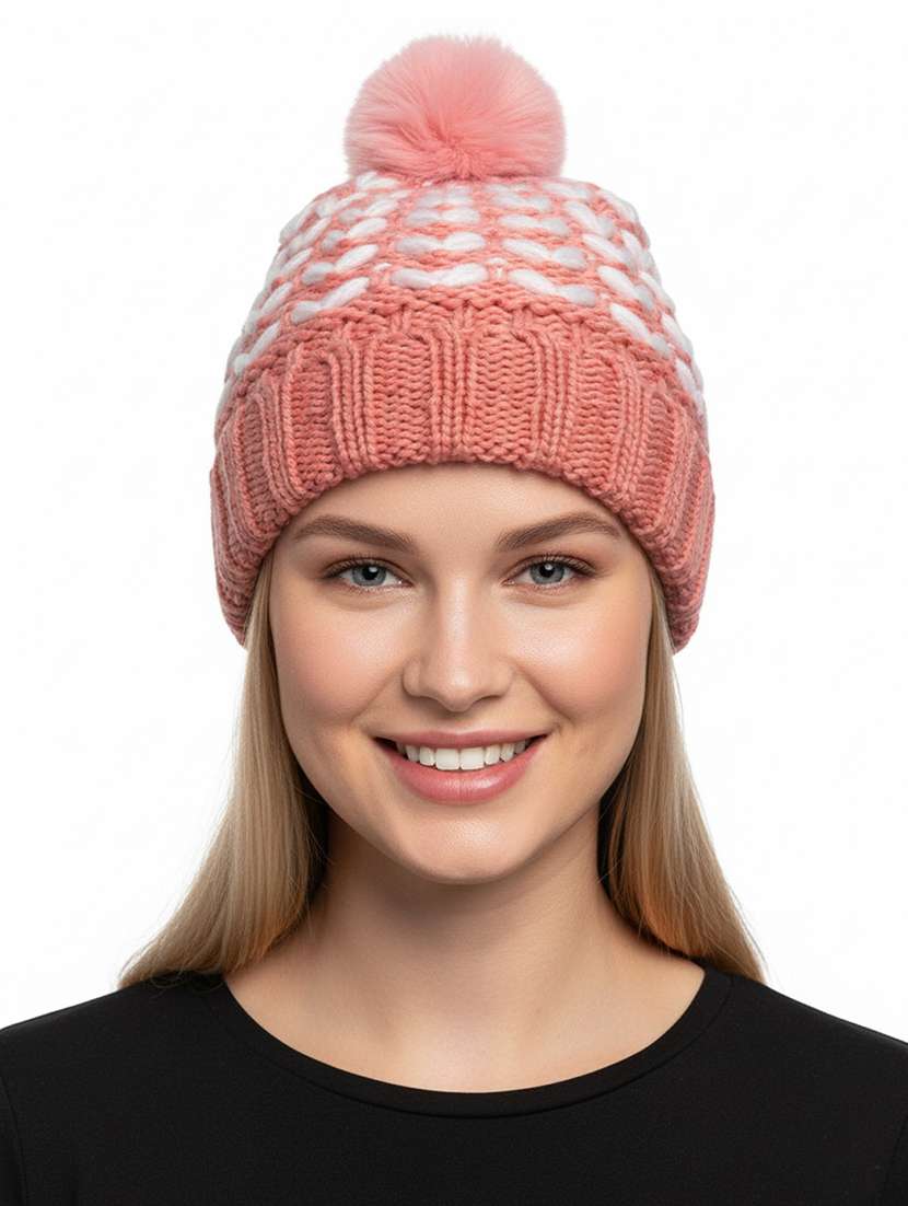 women self design winter cap - 22141269 - Zoom Image - 0