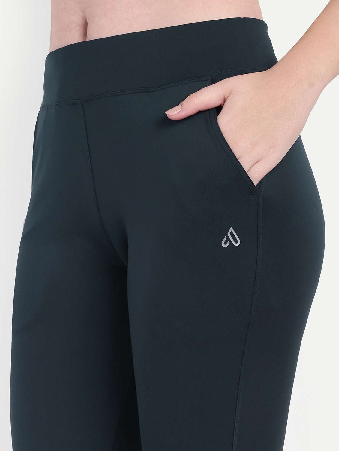 women solid mid rise ankle length yoga pant - 22141285 - Standard Image - 5