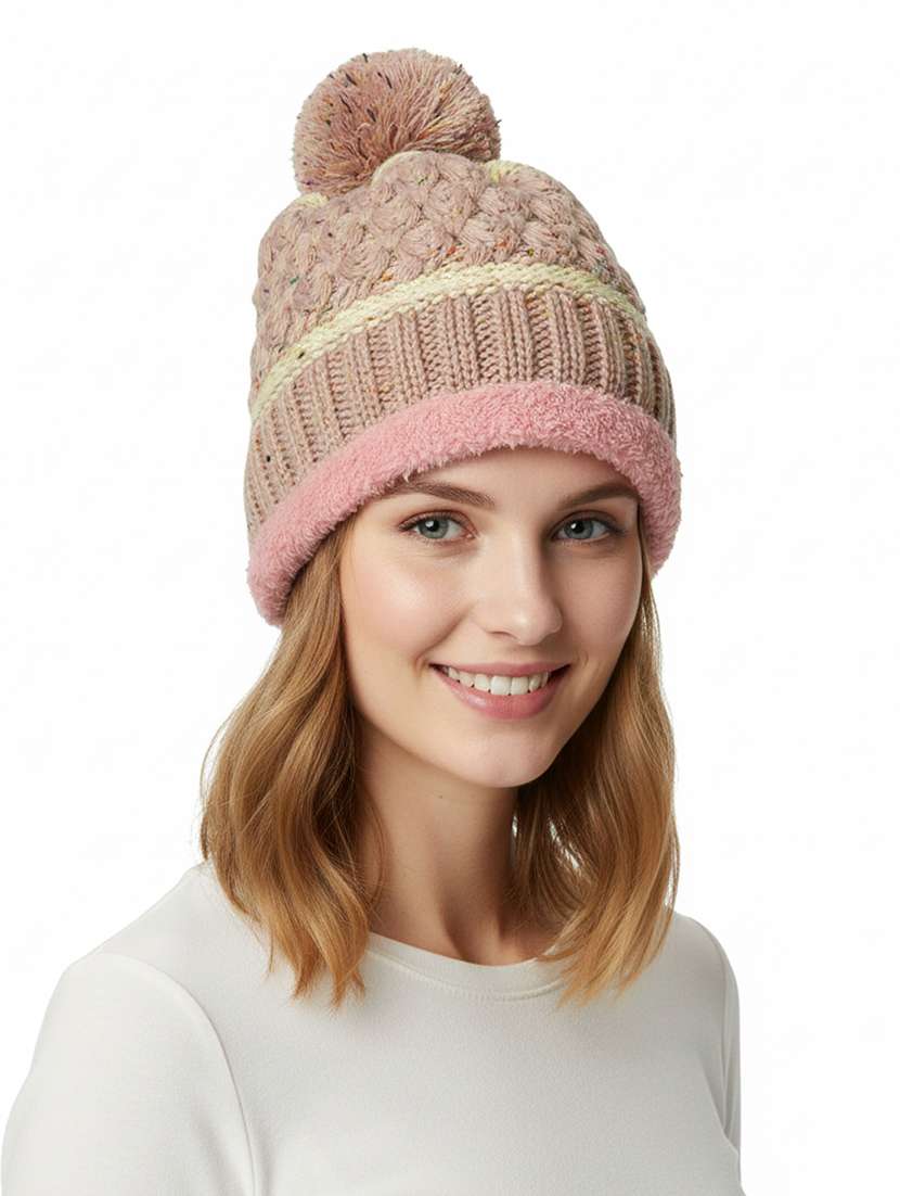 women self design winter cap - 22141296 - Zoom Image - 0