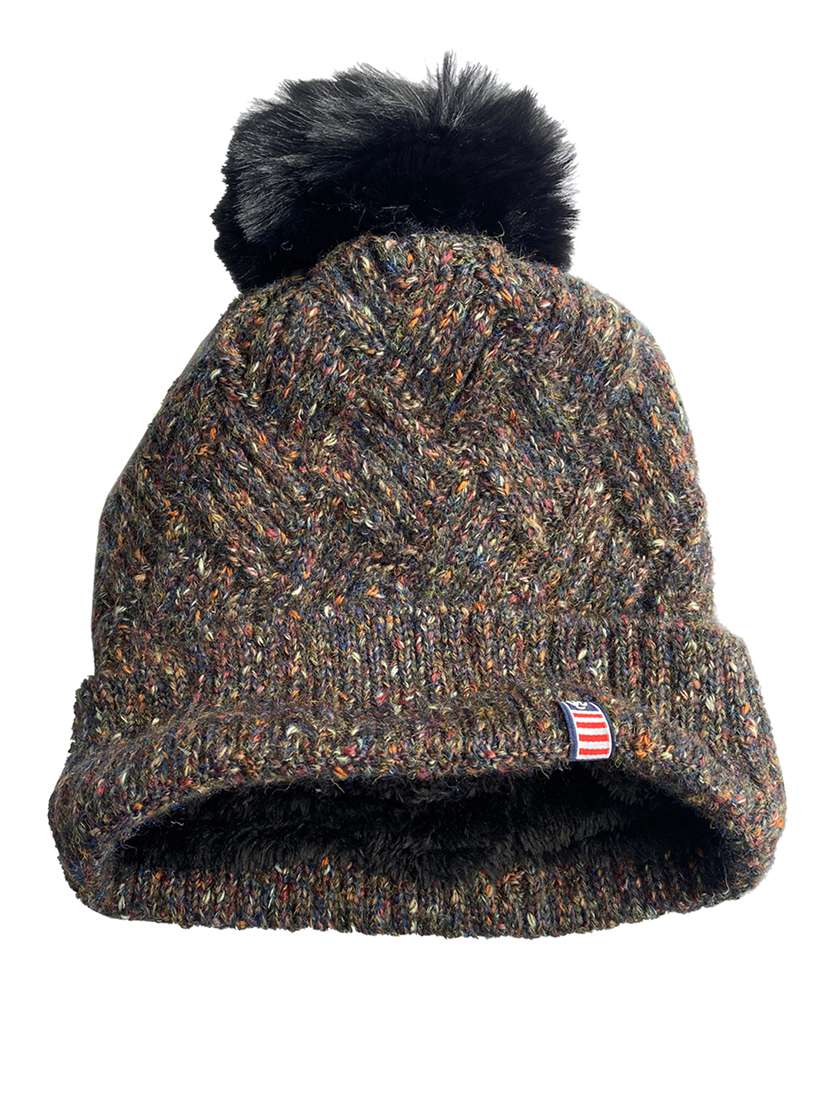 women self design winter cap - 22141297 - Zoom Image - 0