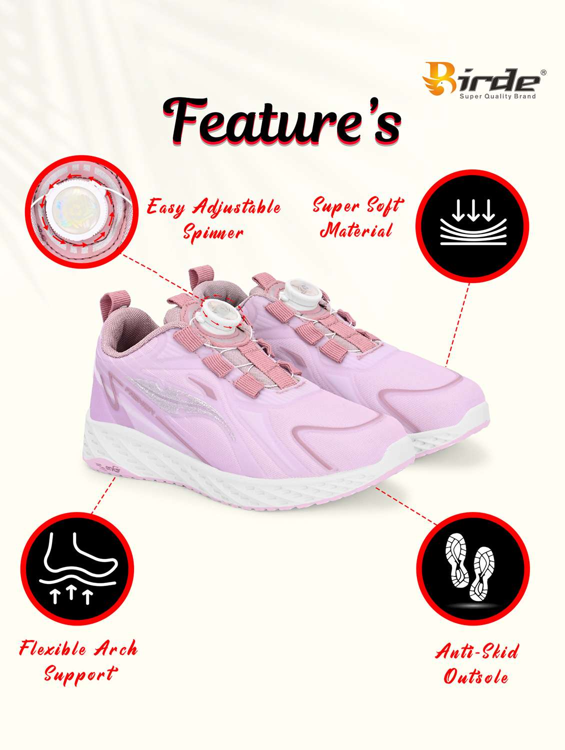 men pink lace-up sneaker - 22141315 - Standard Image - 5