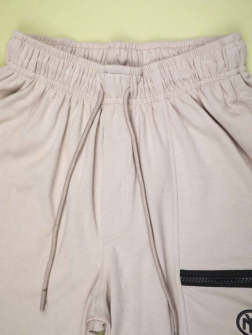 boys solid mid rise regular fit shorts  - 22141316 -  Standard Image - 3