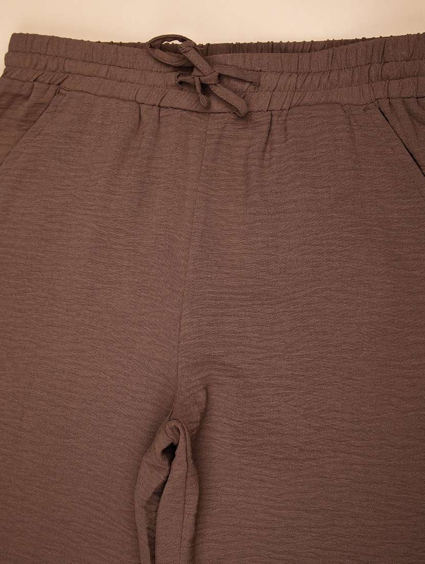 girls solid mid rise palazzo  - 22141330 -  Standard Image - 3