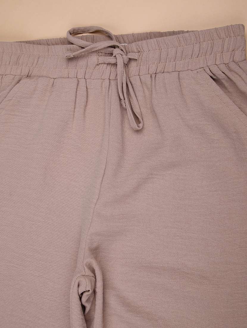 girls solid mid rise flared palazzo - 22141332 -  Standard Image - 3