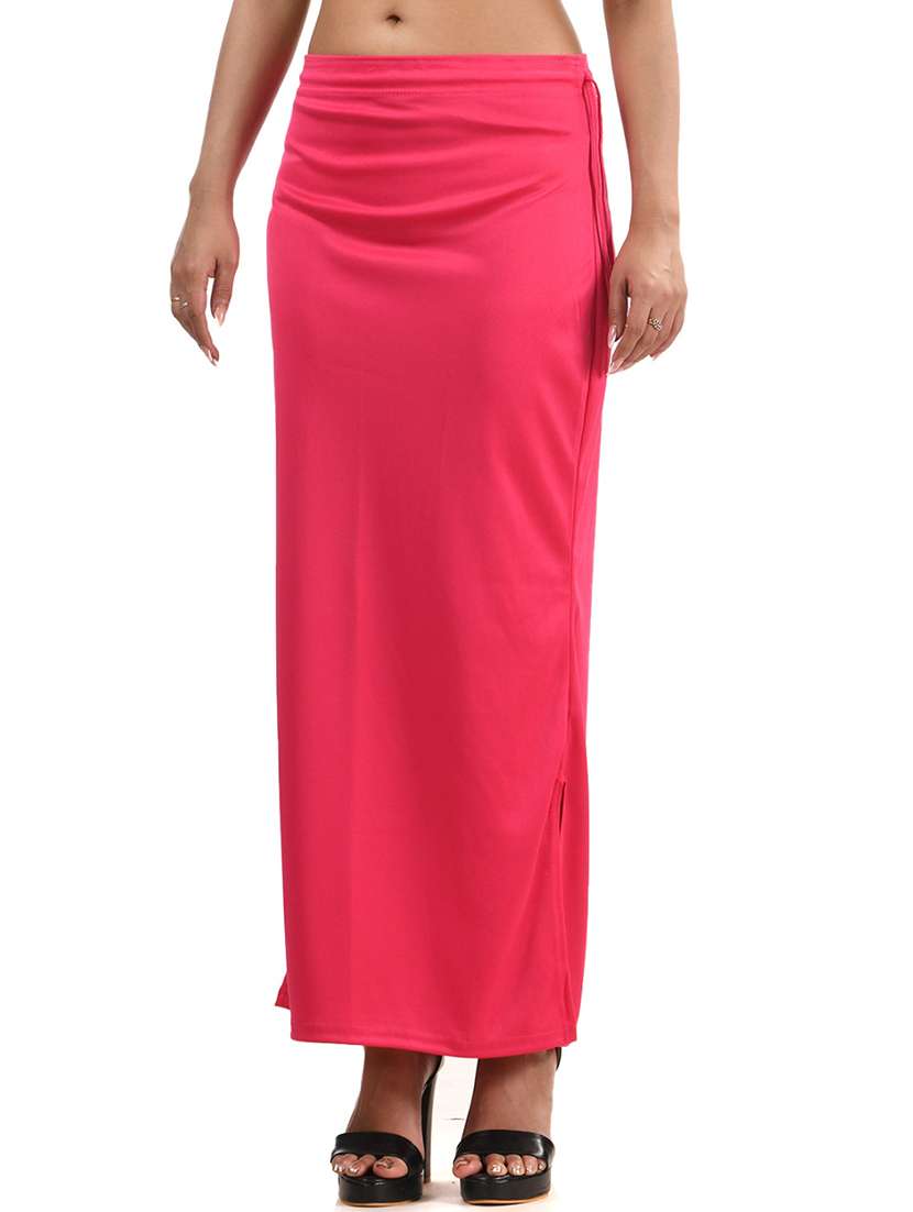 women solid mid rise saree shaper - 22141340 - Standard Image - 3