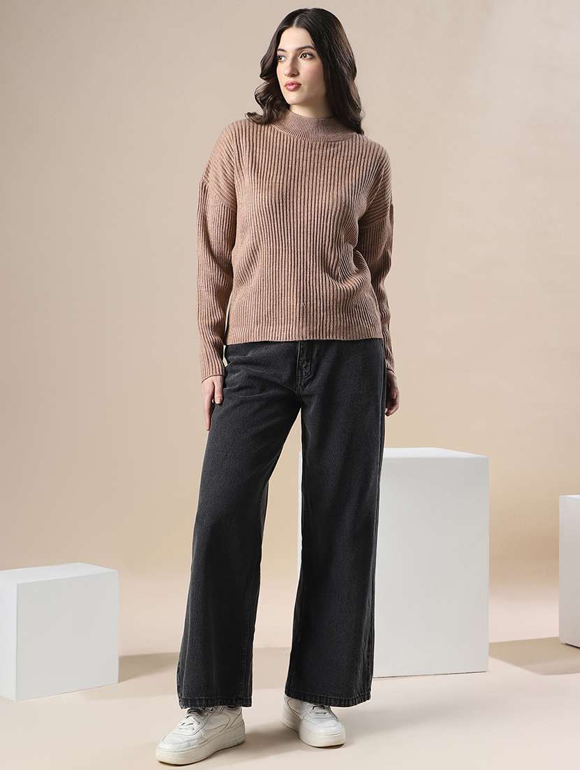 women soldi mock neck long sleeve pullover - 22141398 - Standard Image - 3