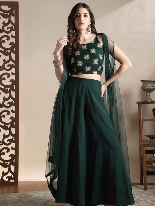 women solid with work sleeveless fusion set - 22141429 - Standard Image - 0