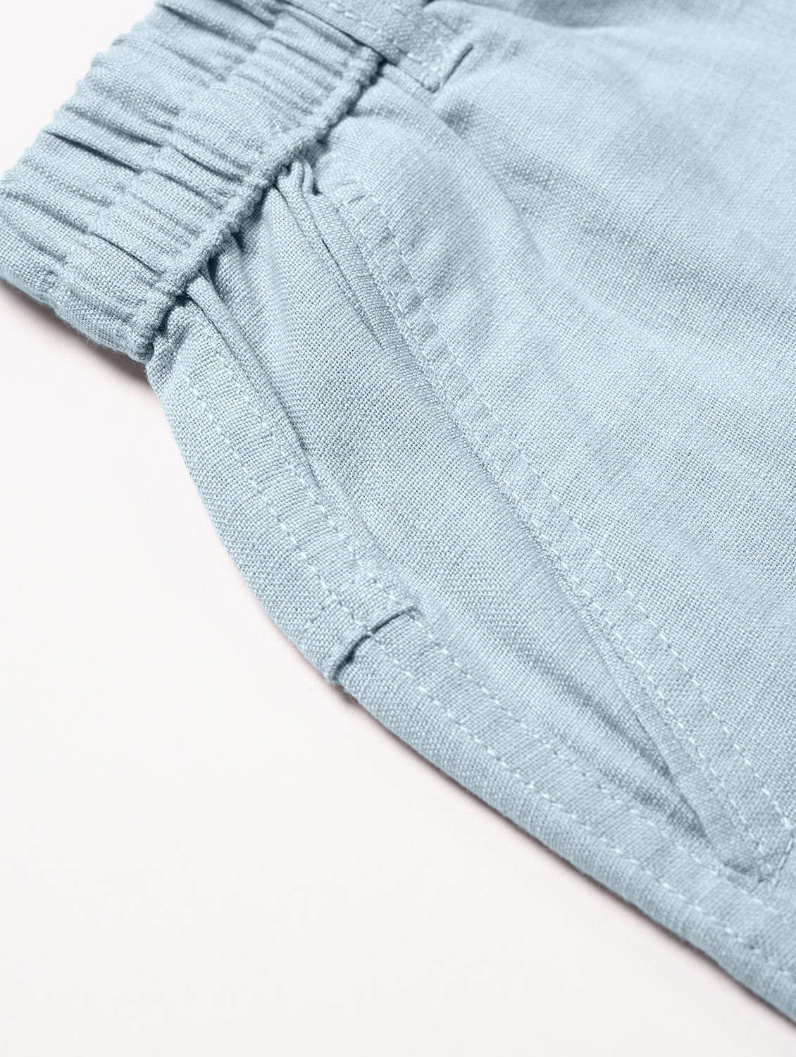 men solid mid rise flat front casual trouser - 22141585 -  Standard Image - 5