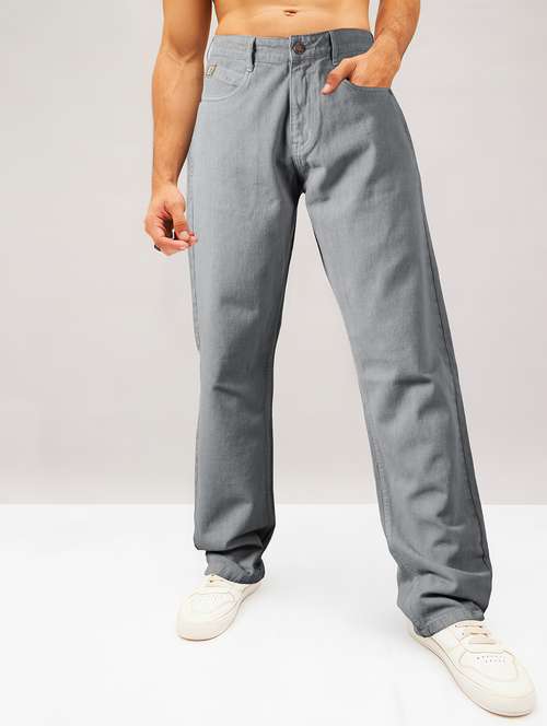 men plain mid rise full length jean - 22141598 - Standard Image - 0