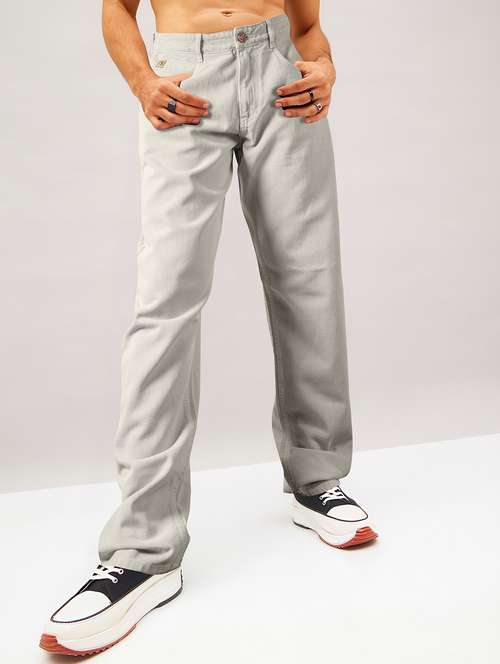 men plain mid rise full length jean - 22141600 - Standard Image - 0