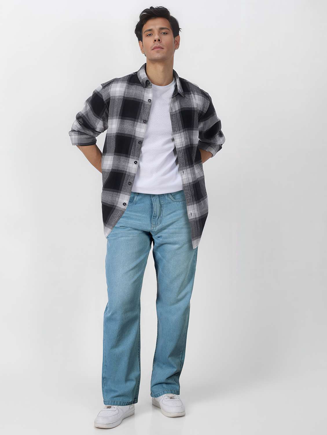 men washed mid rise full length jean - 22141604 -  Standard Image - 3