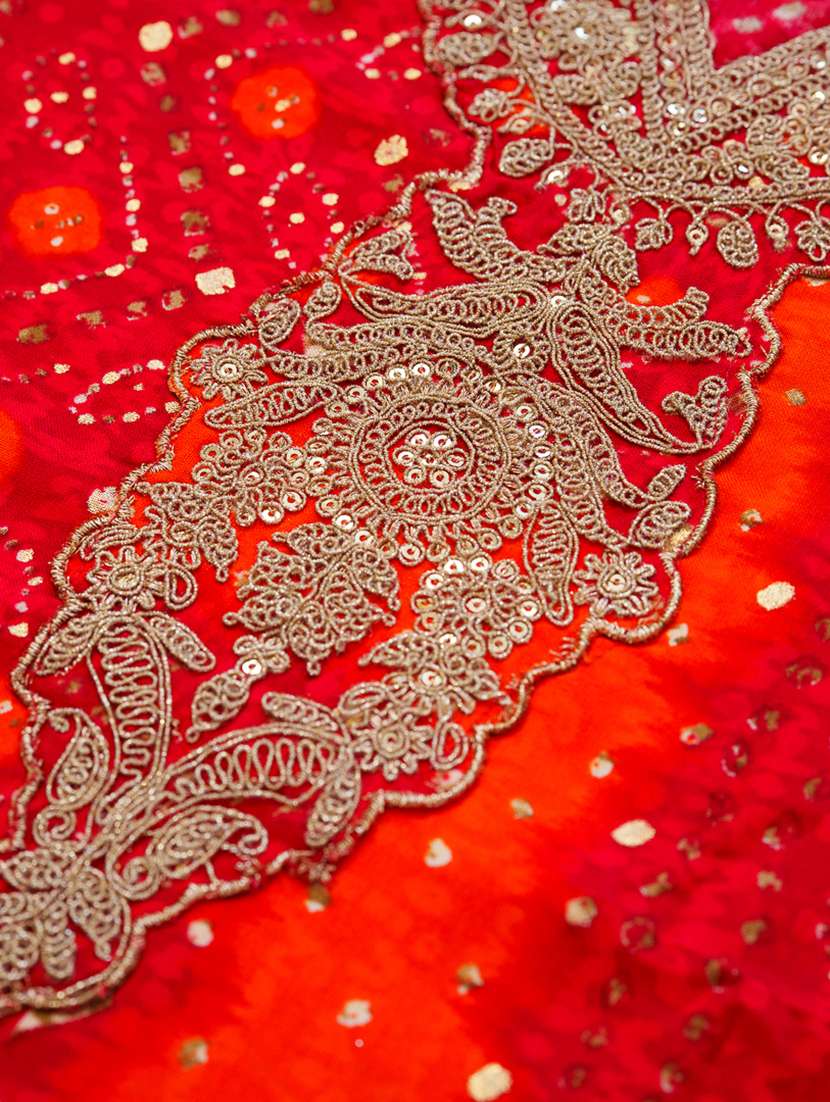 women bandhani three quarter sleeve straight kurta - 22141620 -  Standard Image - 5