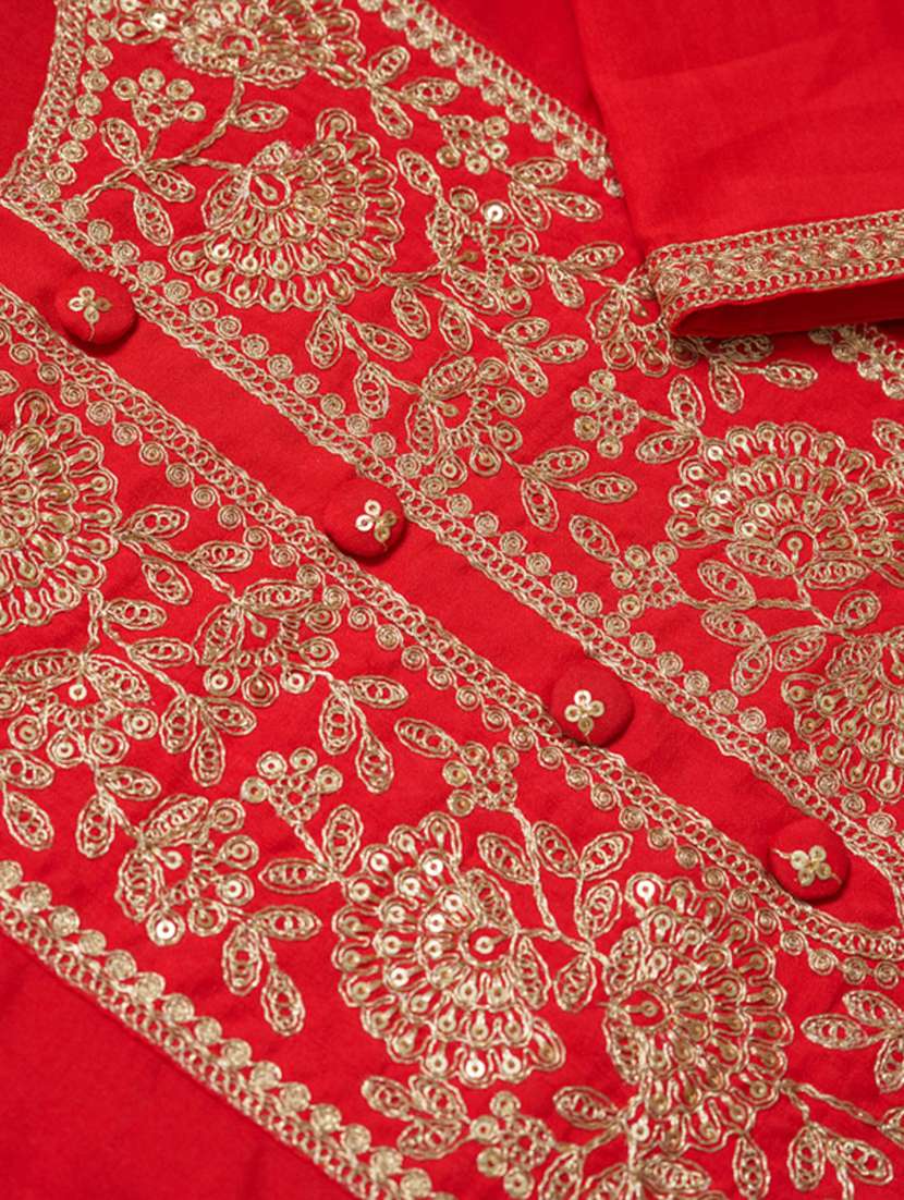 women embroidered three quarter sleeve kurta pant with dupatta set - 22141658 -  Standard Image - 5