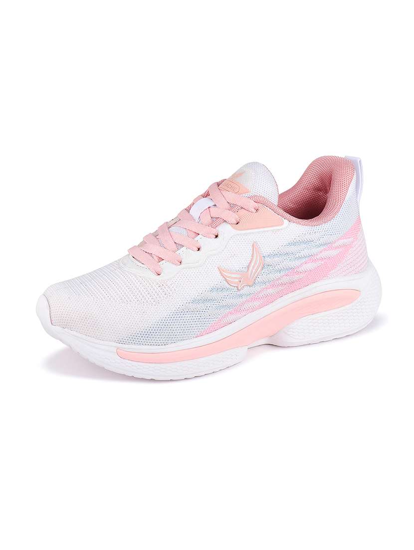 women solid lace-up sports shoe