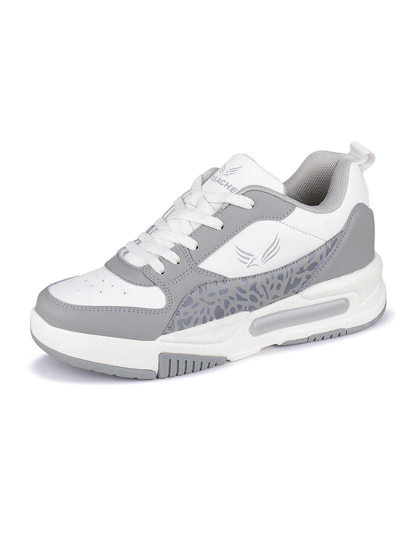 men color block lace up sneaker