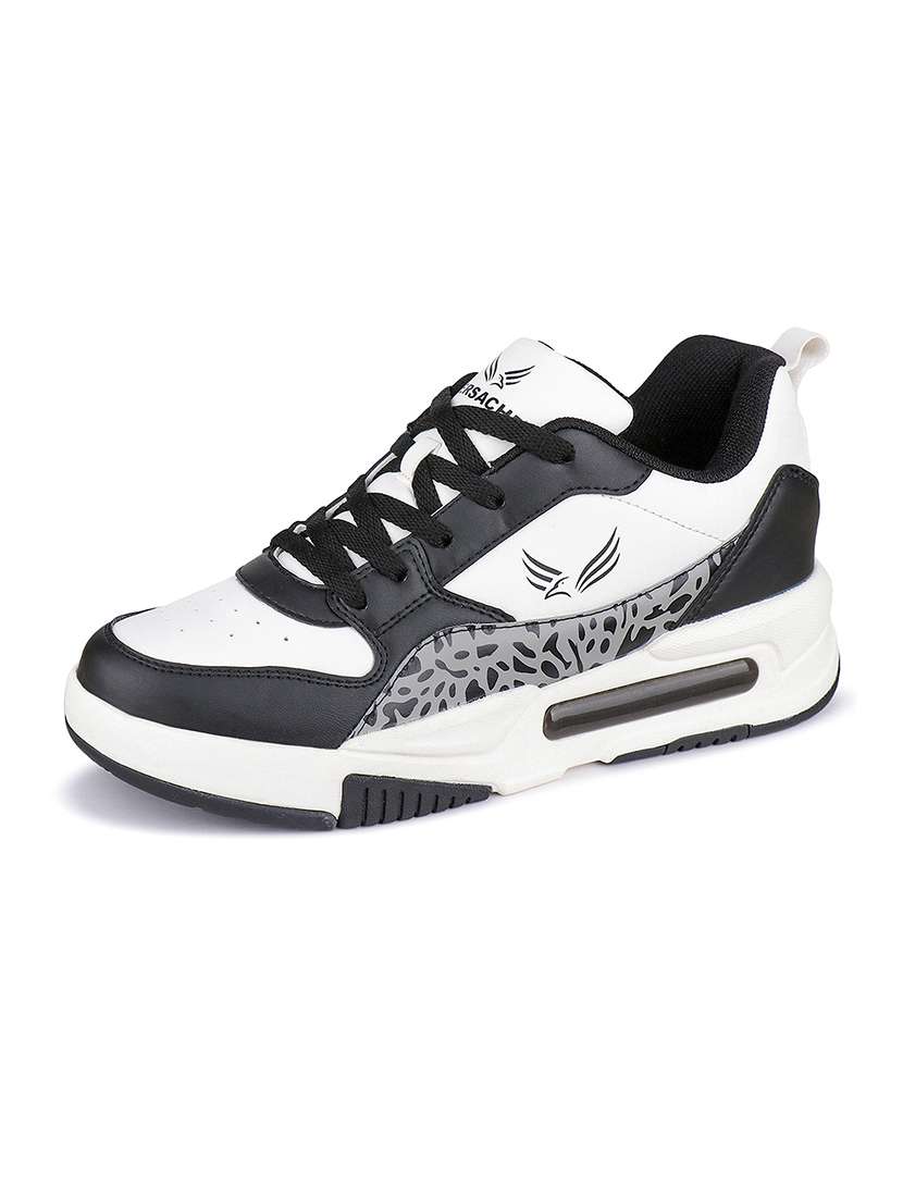 men color block lace up sneaker