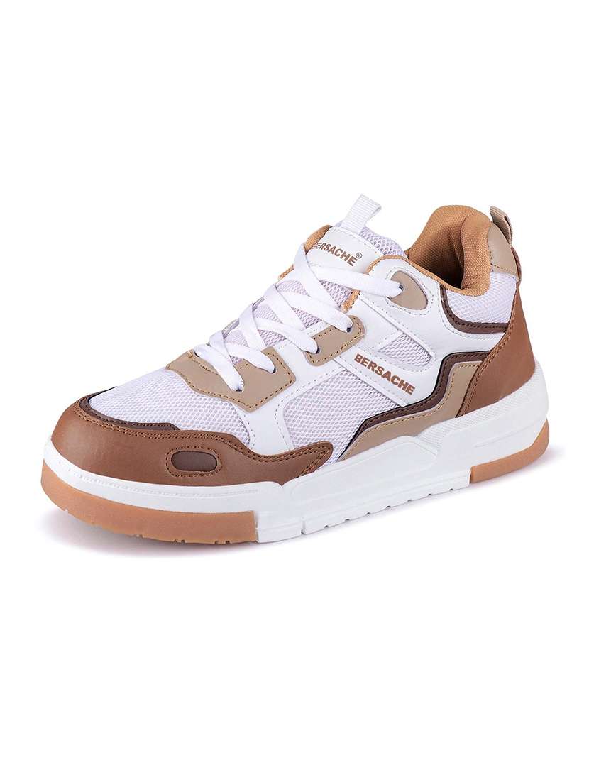 men color block lace up sneaker