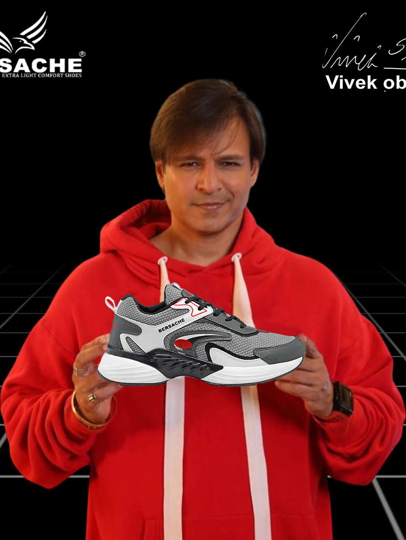 men grey lace up sport shoe - 22141969 - Standard Image - 3
