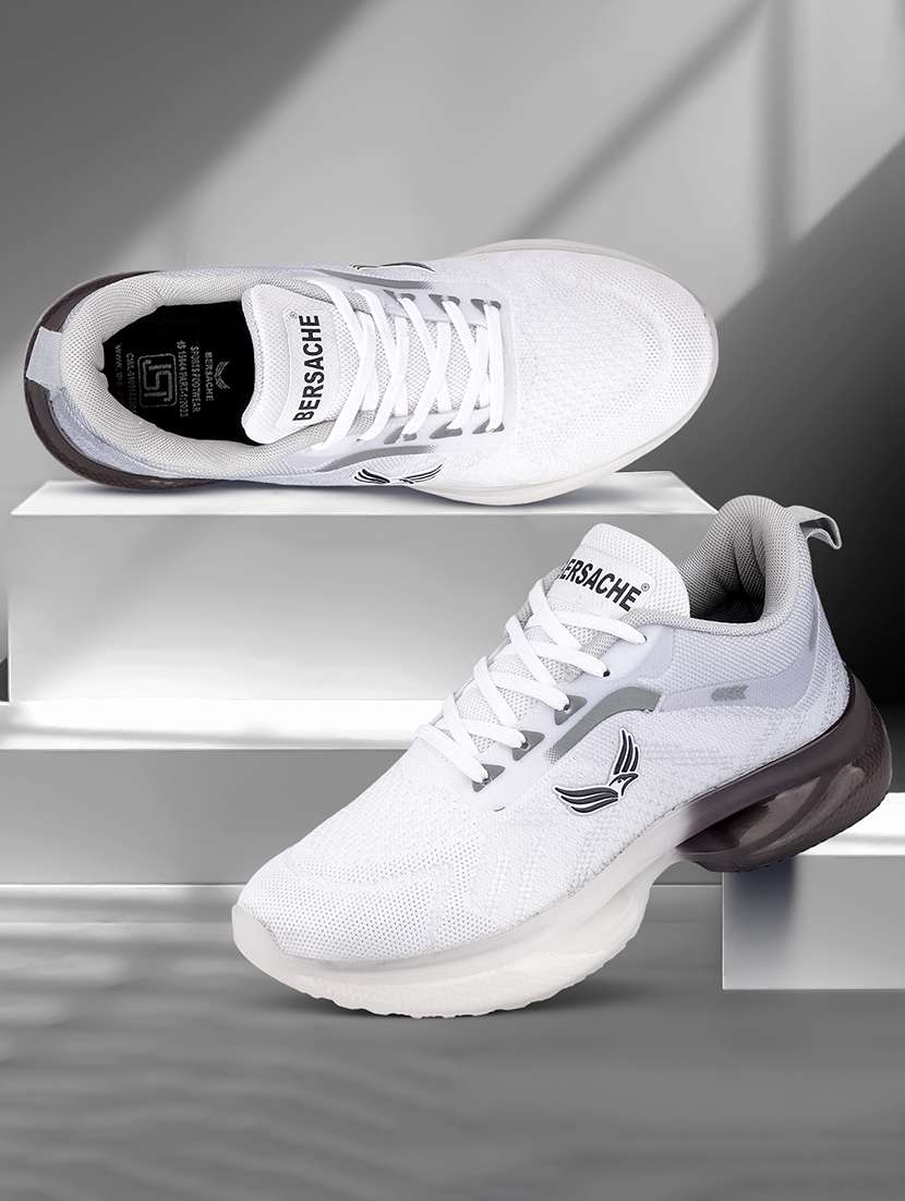 men white lace up sport shoe - 22141973 -  Zoom Image - 0