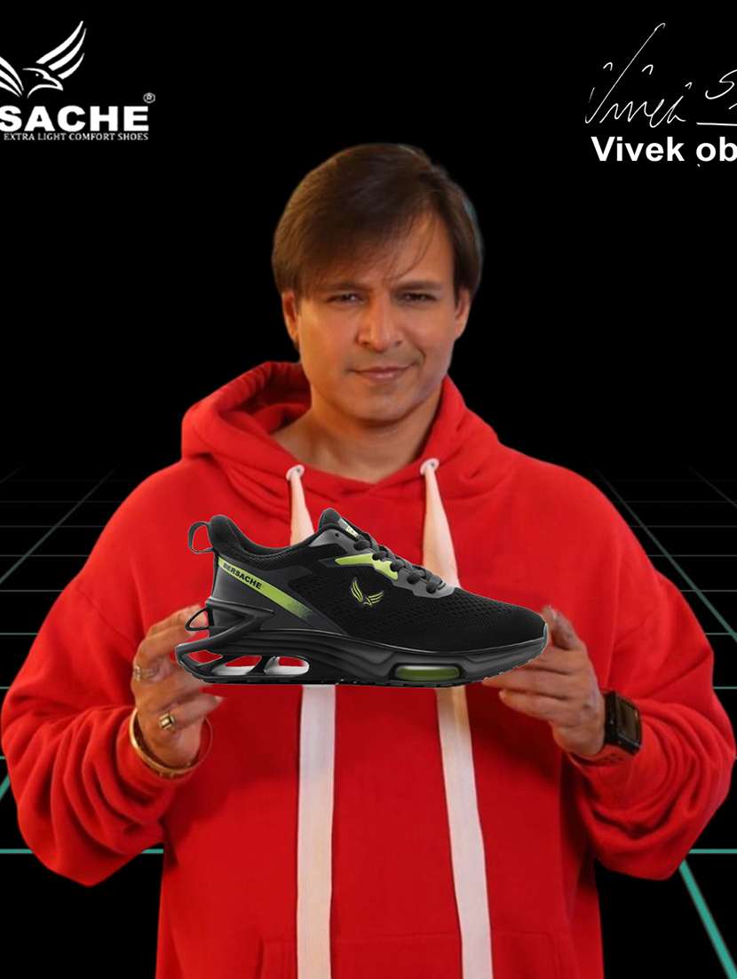 men black lace up sport shoe - 22141977 - Standard Image - 3