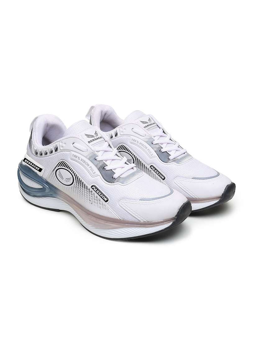 men white lace up sport shoe - 22141982 -  Zoom Image - 0