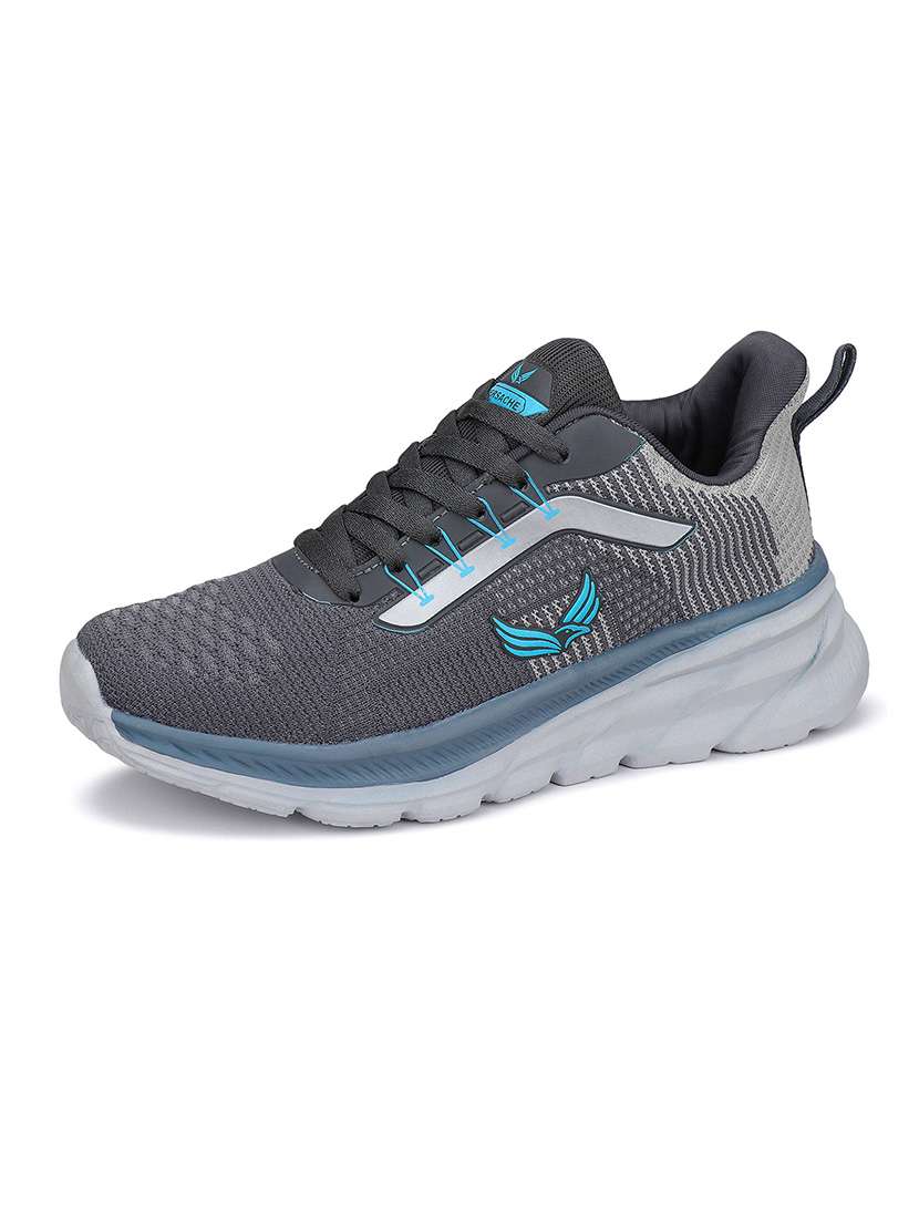 men grey lace up sport shoe - 22141989 - Zoom Image - 0