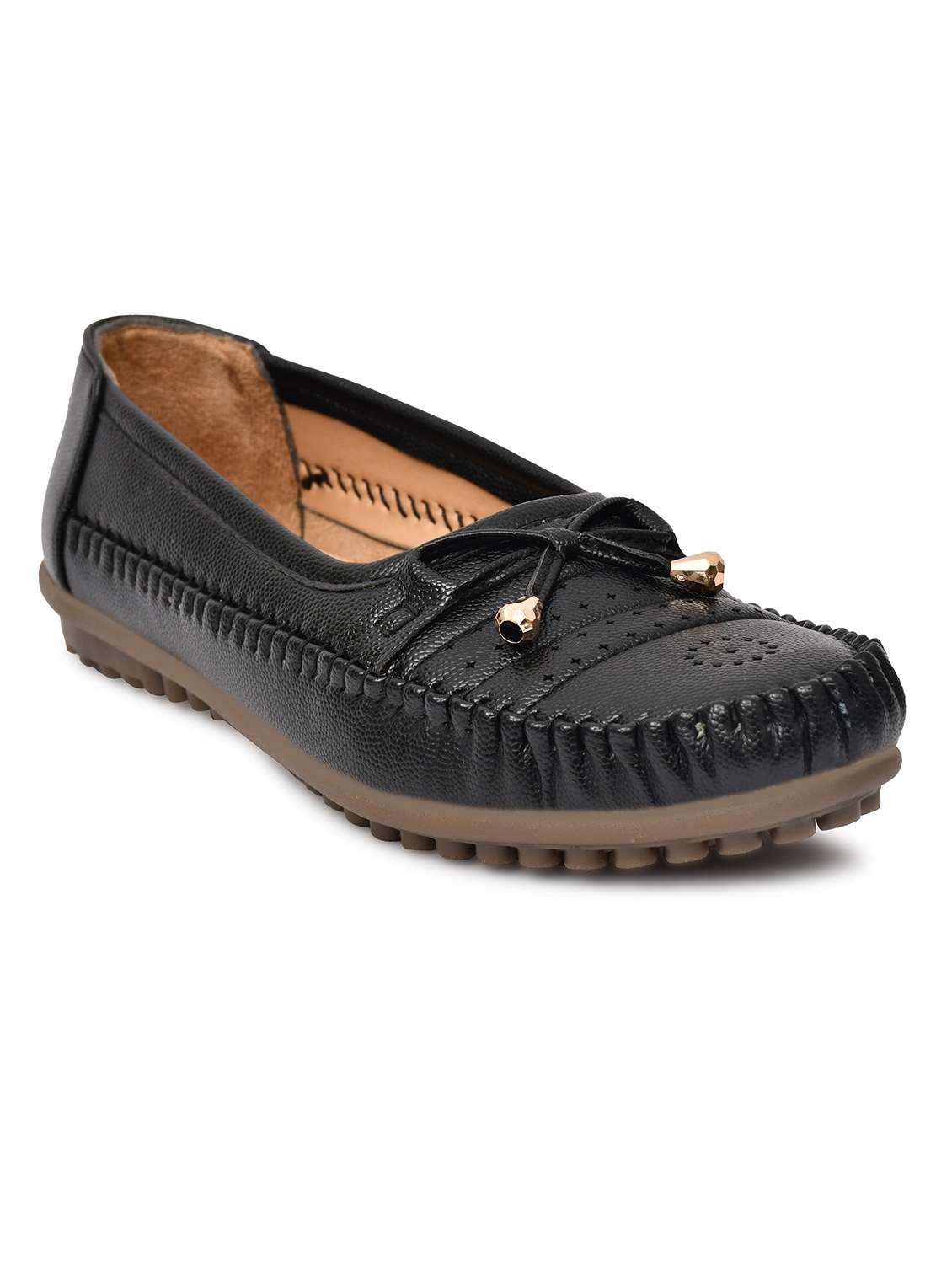 women black slip on ballerina - 22141993 - Standard Image - 3