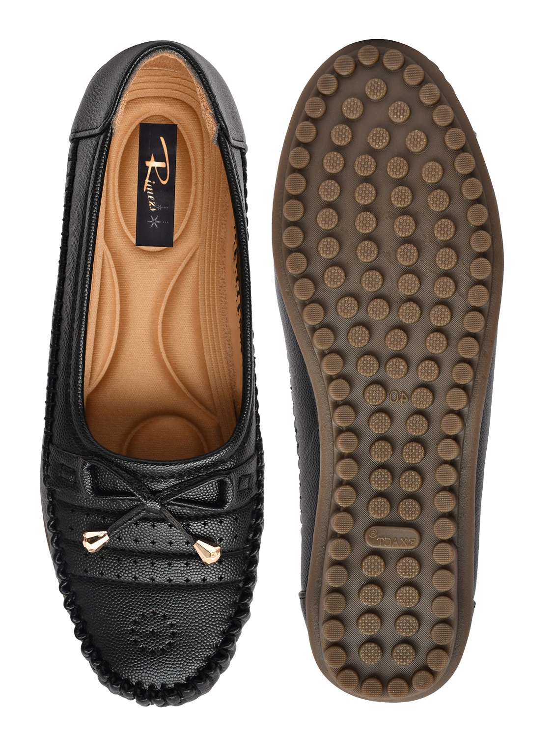 women black slip on ballerina - 22141993 - Standard Image - 5