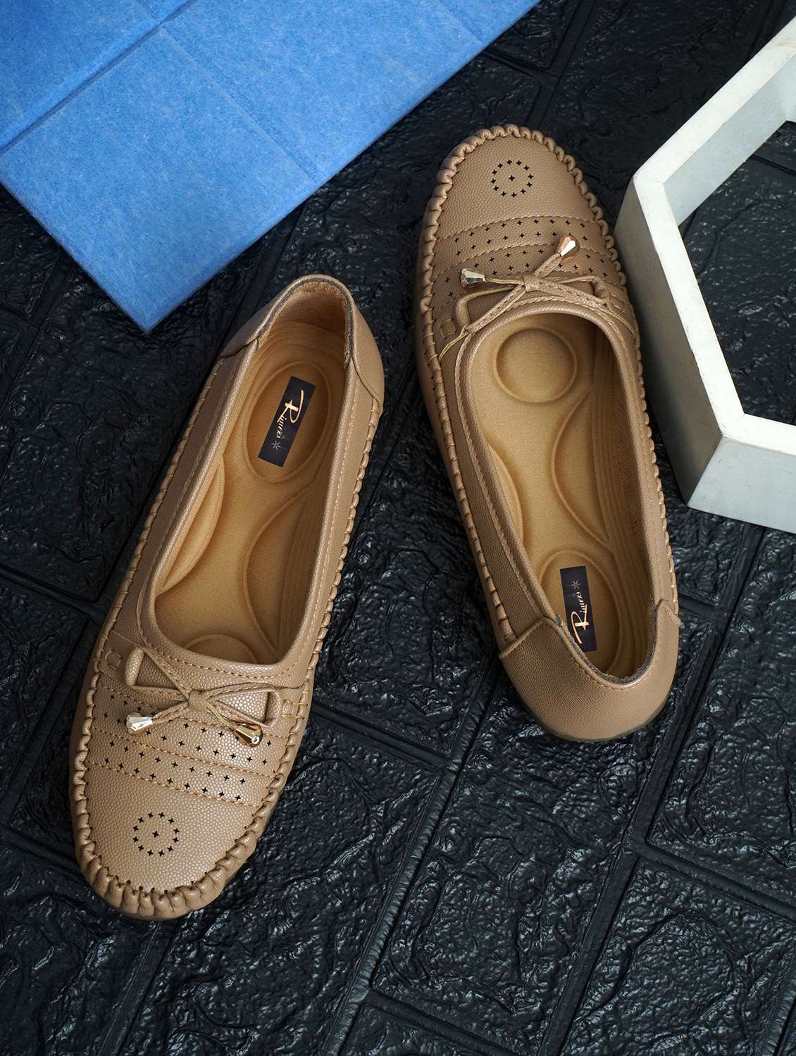 women beige slip on ballerina - 22141995 - Zoom Image - 0