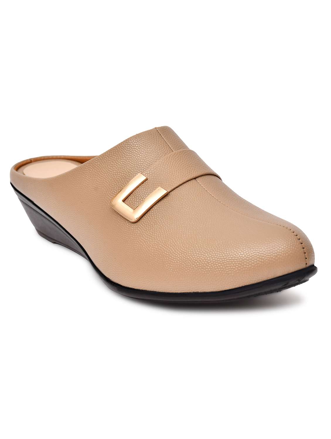 women solid slip on mules - 22141996 - Standard Image - 3