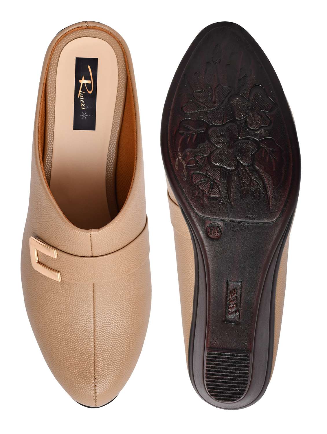 women solid slip on mules - 22141996 - Standard Image - 5