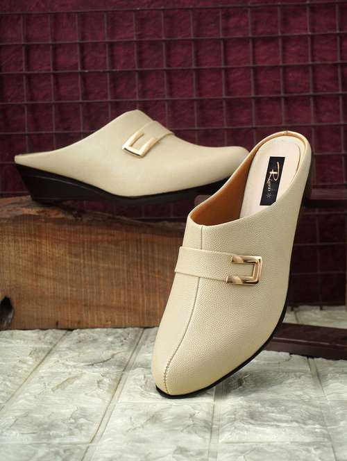 women solid slip on mules - 22141997 - Standard Image - 0