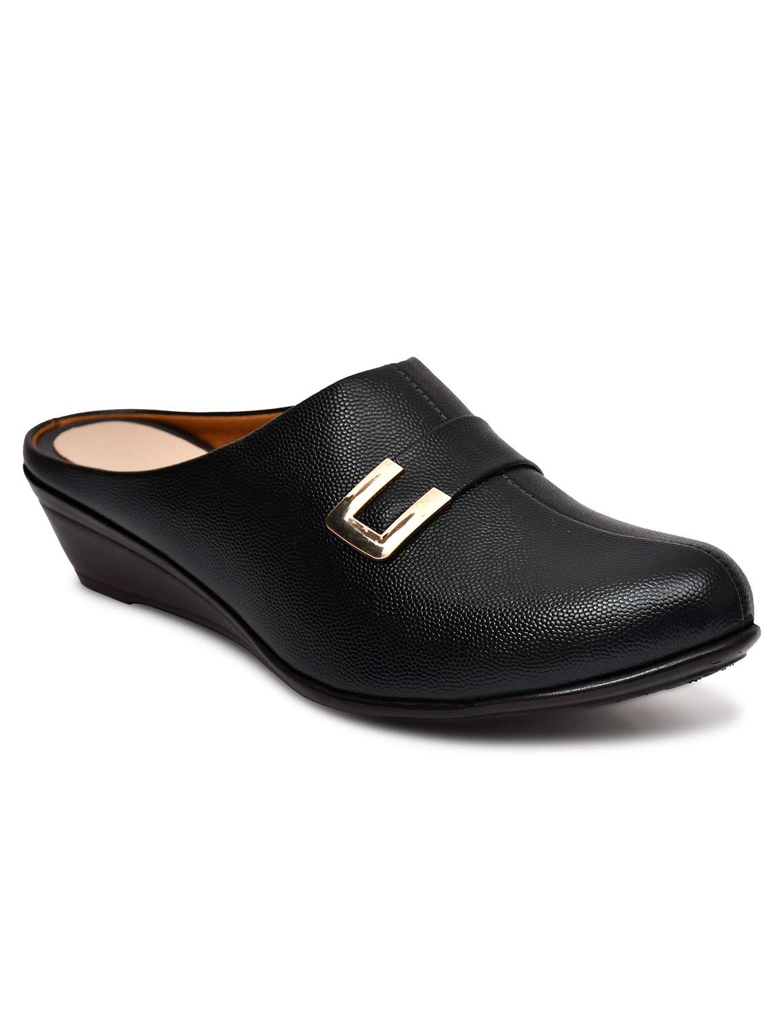 women solid slip on mules - 22141998 - Standard Image - 3