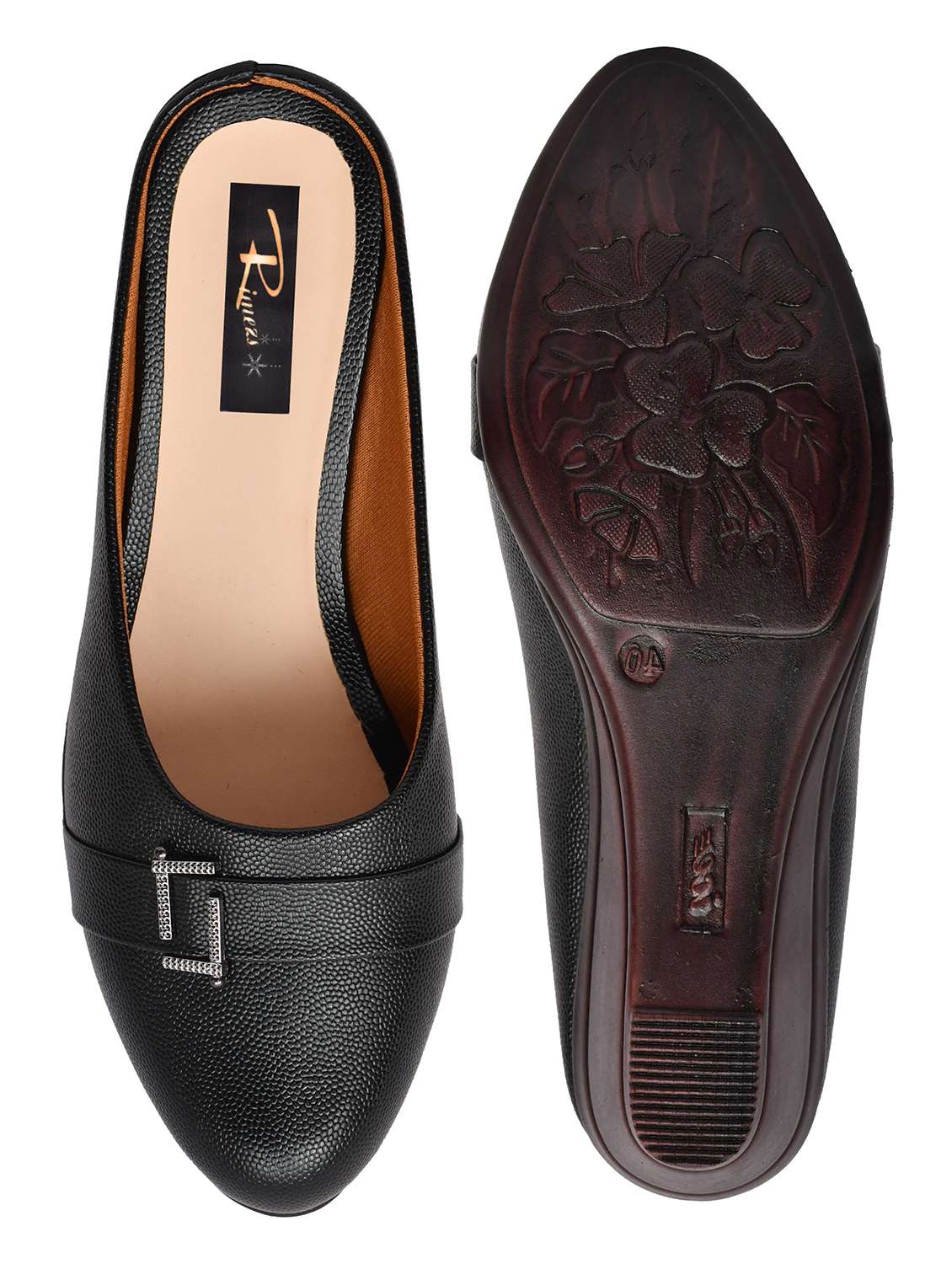 women solid slip on mules - 22142001 - Standard Image - 5