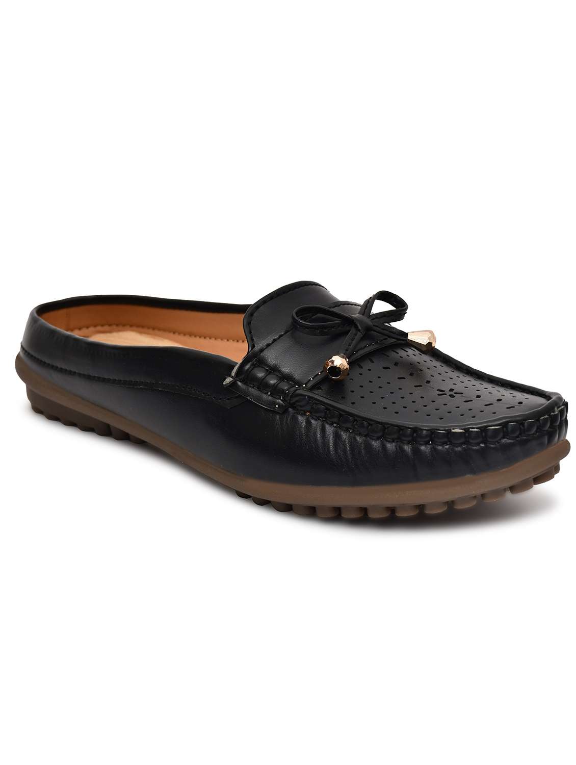 women solid slip on mules - 22142002 - Standard Image - 3