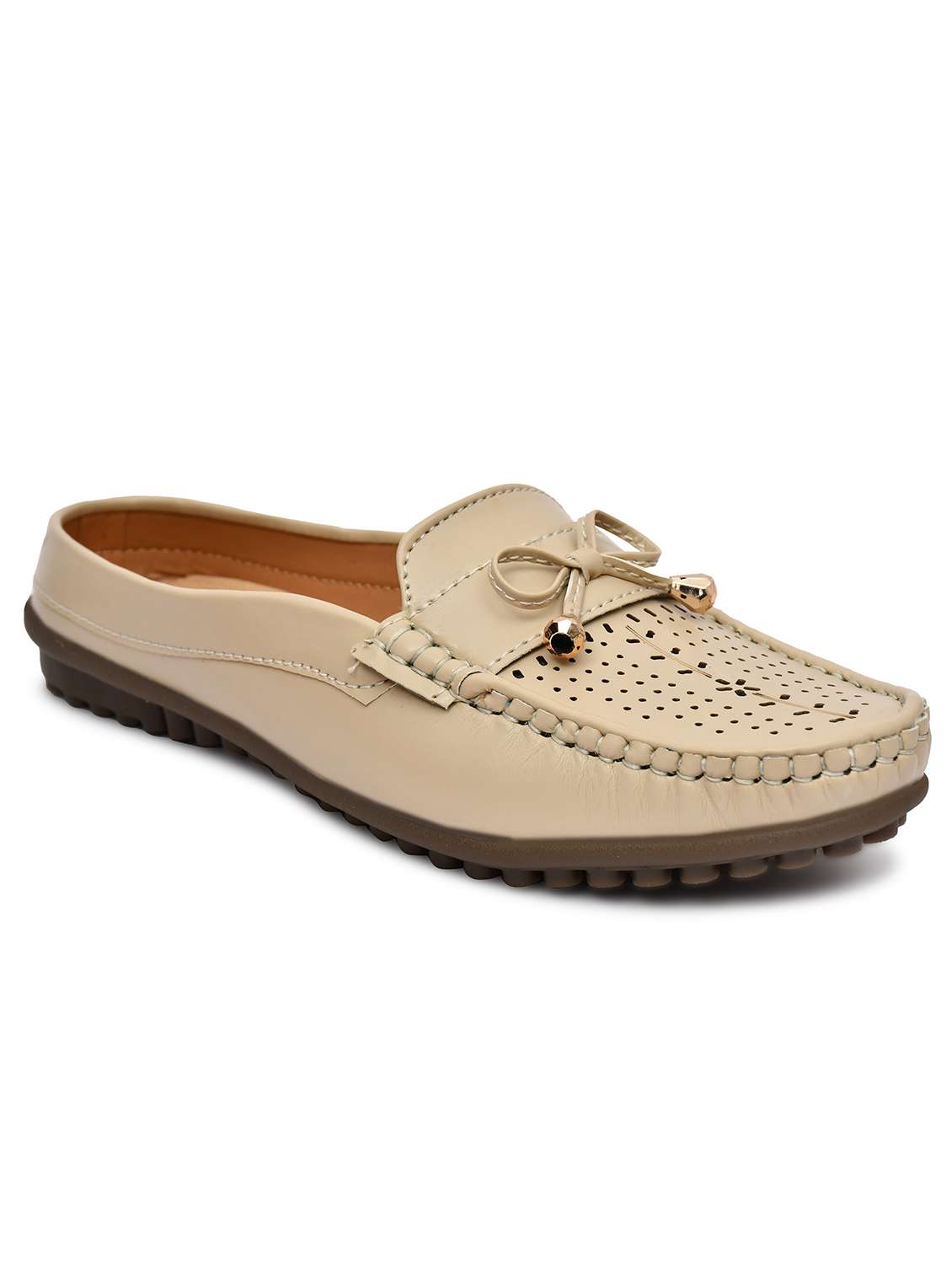 women solid slip on mules - 22142004 - Standard Image - 3