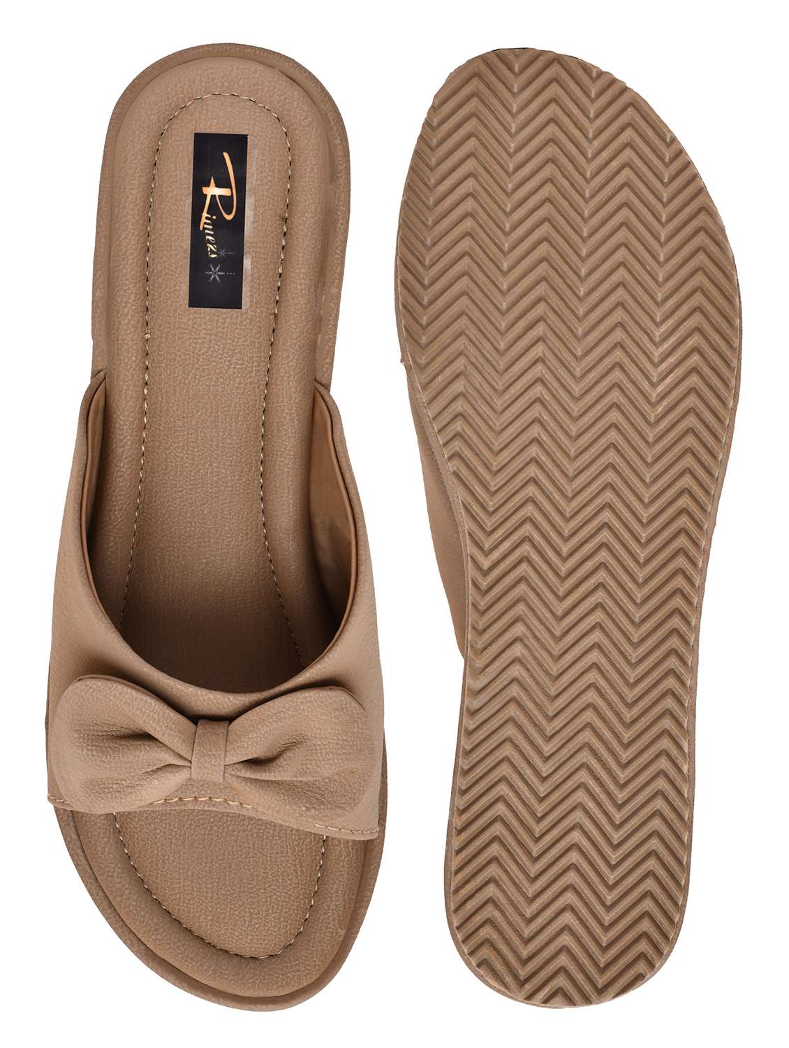women taupe slip on wedge - 22142029 - Standard Image - 5