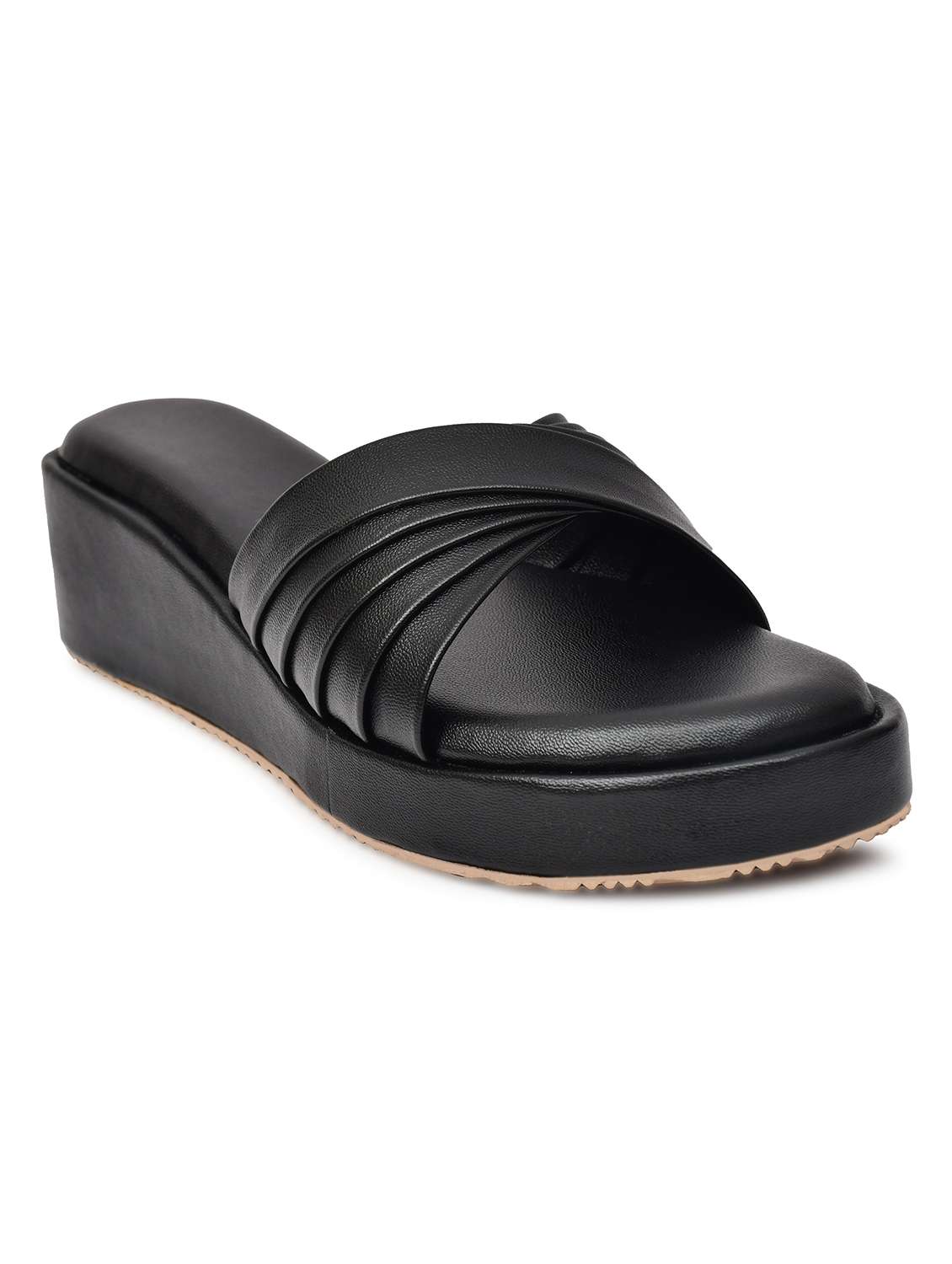 women solid slip on wedge - 22142035 - Standard Image - 3