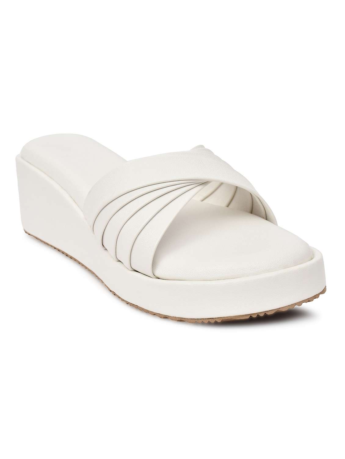 women solid slip on wedge - 22142039 - Standard Image - 3