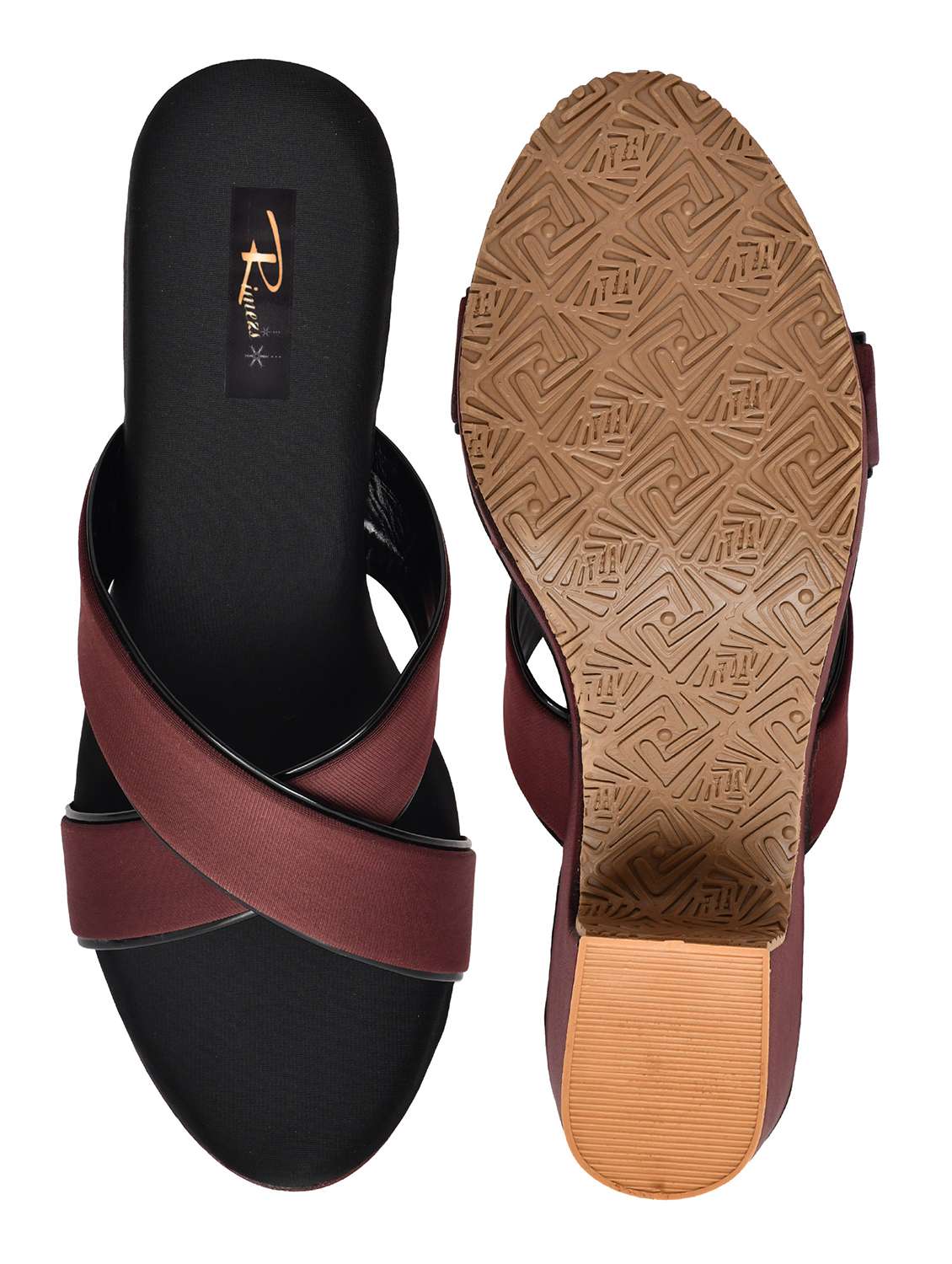 women solid slip on sandal - 22142040 - Standard Image - 5