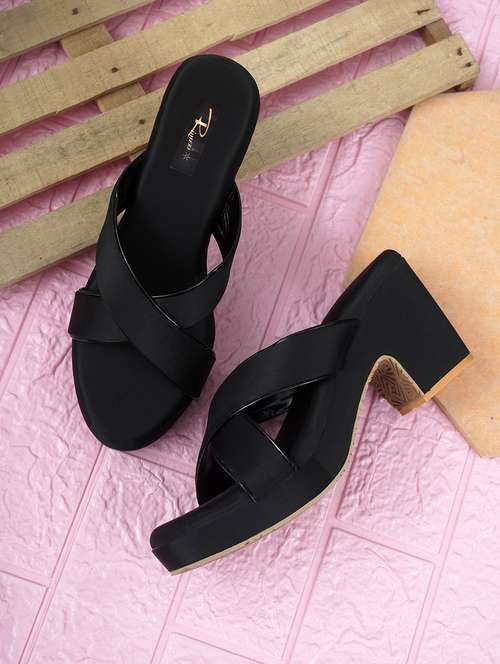 women black slip on sandal - 22142041 -  Standard Image - 0