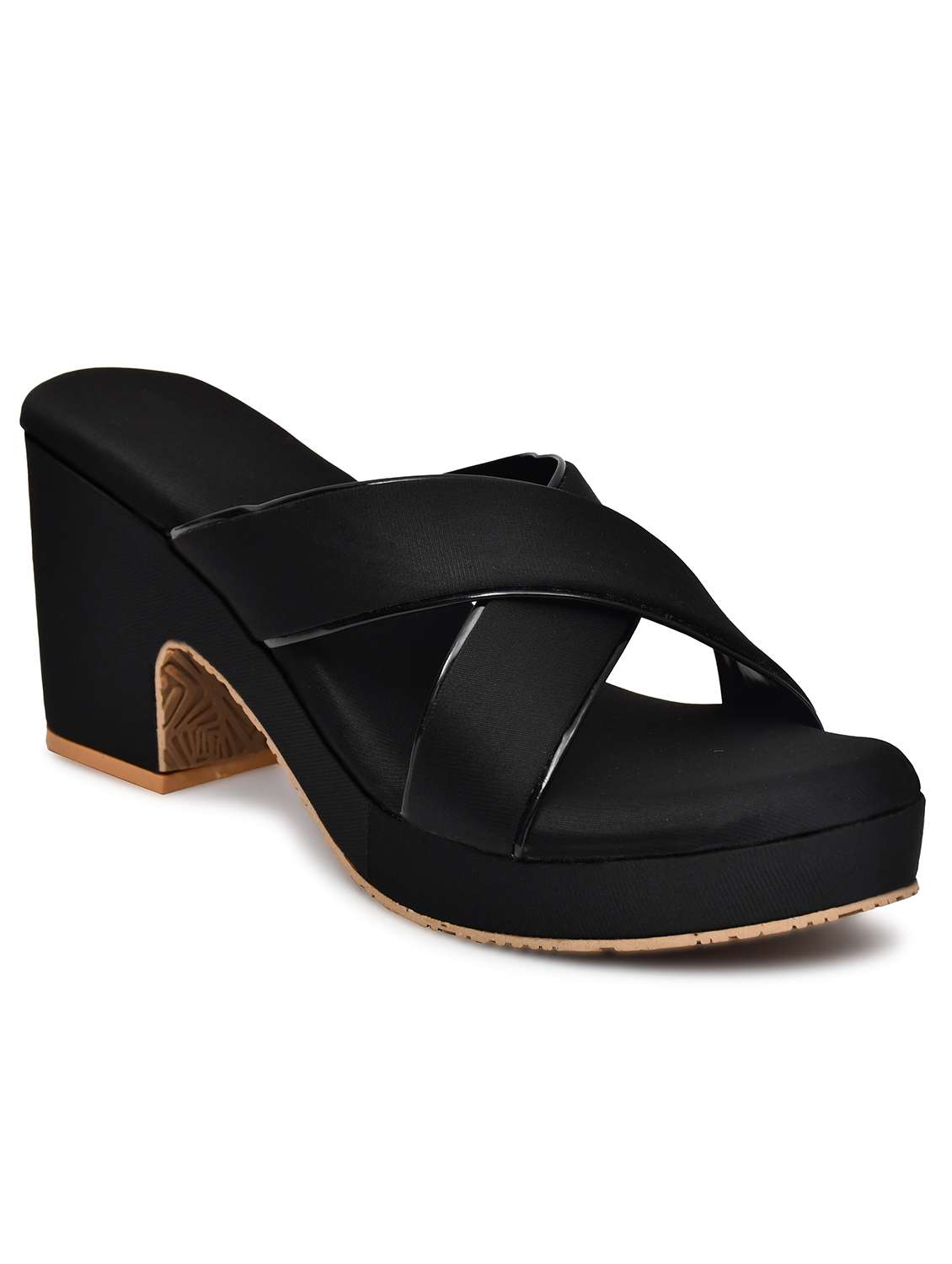 women black slip on sandal - 22142043 - Standard Image - 3